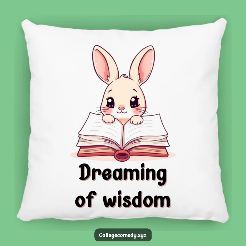 Cozy Funny Rabbit Pillow: Soft, Humorous Decor, Perfect Gift for Study Nooks