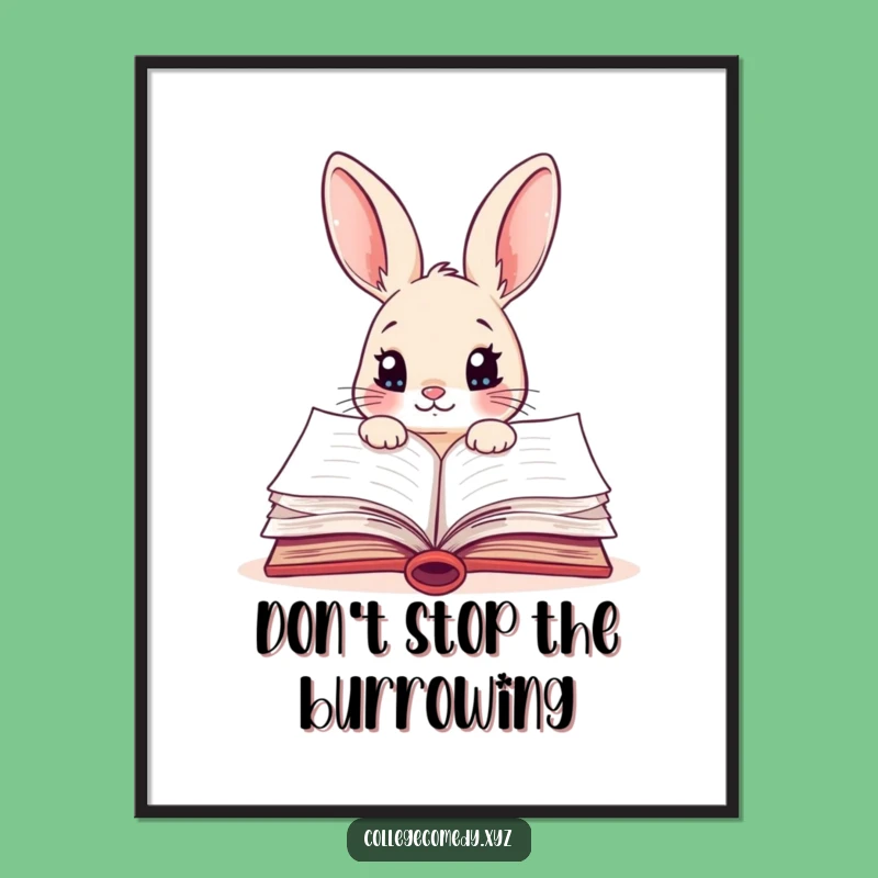 Funny Free Printable Rabbit Wall Art: Humorous DIY Downloadable Decor