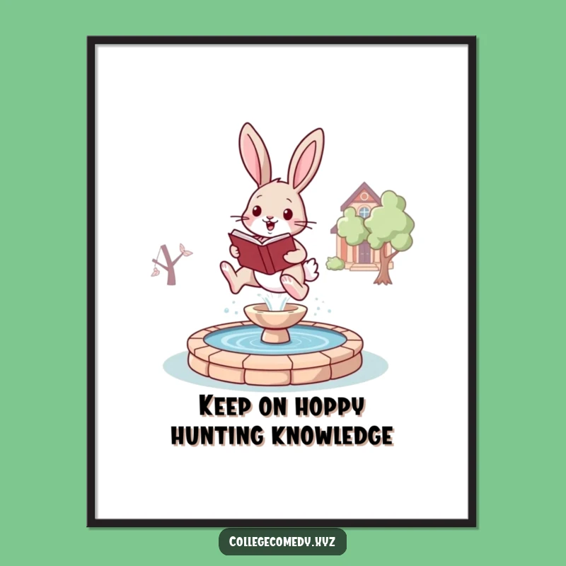 Free Printable Funny Bunny Book Art: Hilarious Downloadable Wall Decor!