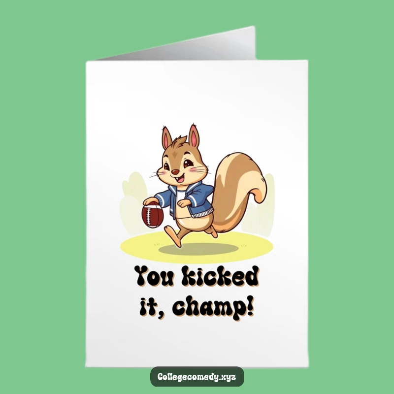 Free Printable Squirrel Congrats Card: Hilarious Downloadable Gift for Winners!