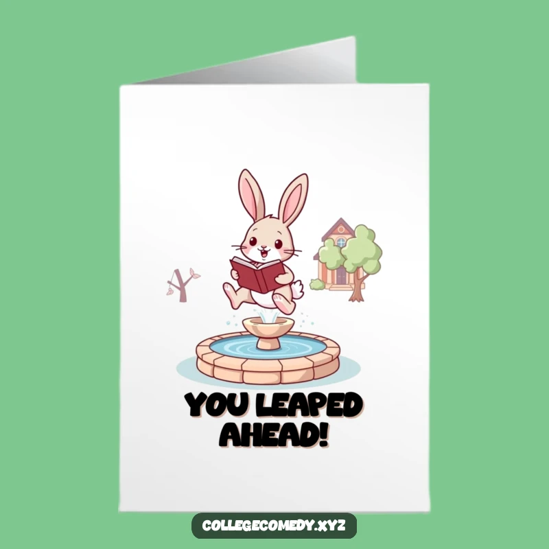 Free Printable Bunny Congrats Card: Hilarious Downloadable Gift for Achievers!