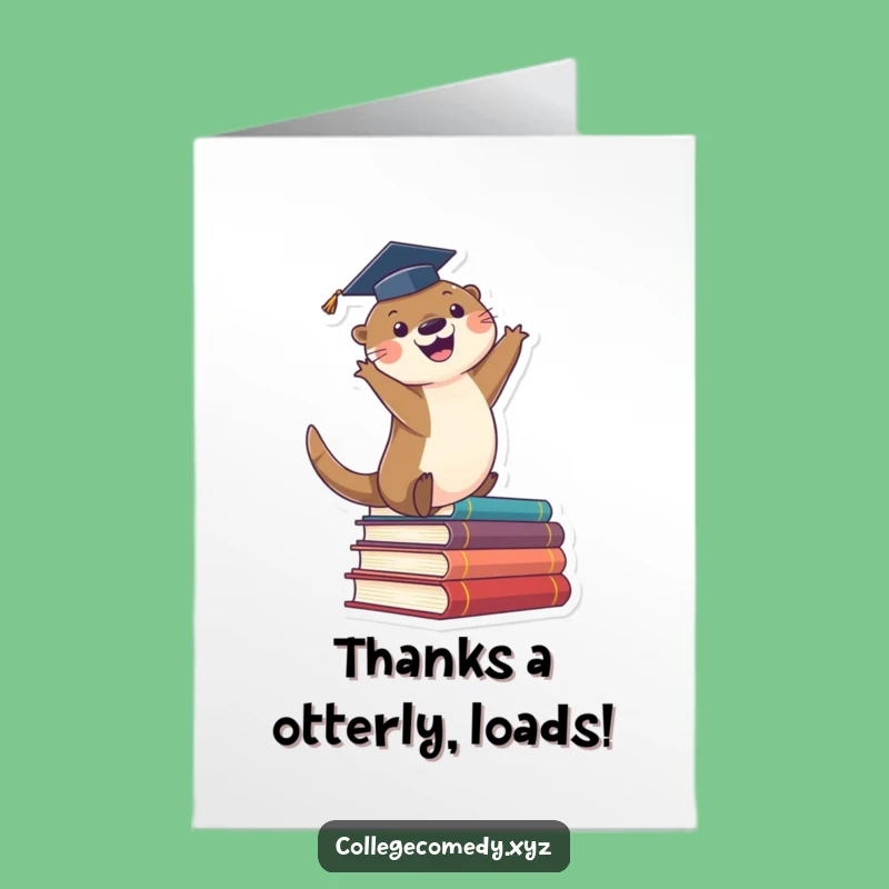 Free Printable Thank You Otter Card: Hilarious Downloadable Gift for Gratitude!
