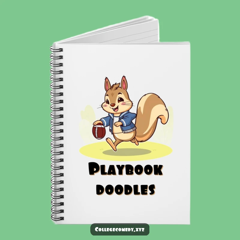 Funny Squirrel Football Notebook: Energetic Squirrel, Perfect Funny Gift Journal